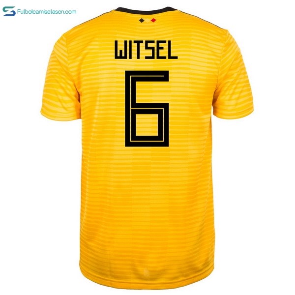 Camiseta Belgica 2ª Witsel 2018 Amarillo